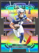 2023 Panini Select Jaxon Smith-Njigba Black and Green Die Cut RC Seahawks BP