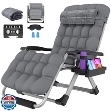 Suteck Oversized Zero Gravity Chair,33In XXL Outdoor Recliner Cha