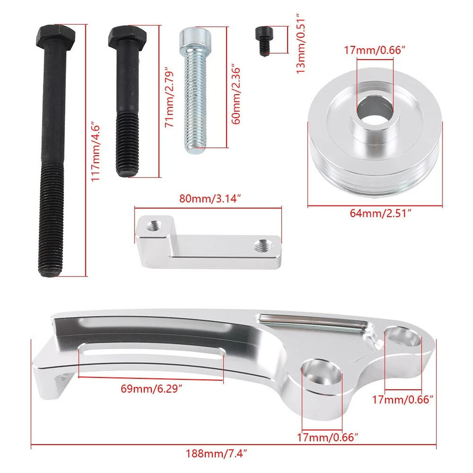 Billet Alternator Conversion Bracket for Holden Ls1 to GTR Rb30 Rb26 Rb25 Rb20 - image 2 of 4