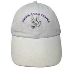 Oneida Crisis Center Slideback Baseball Cap White One Size Adjustable Anvil