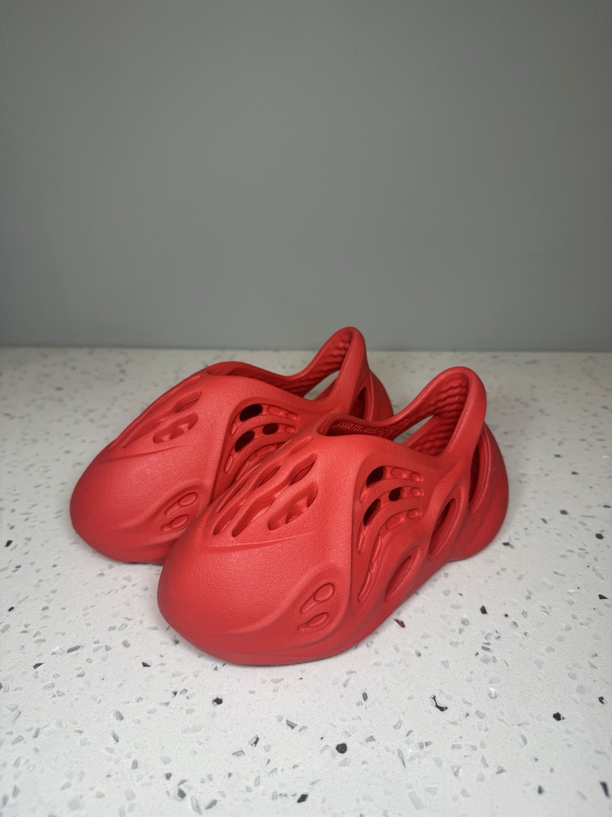 Infant Kids 7k Yeezy Foam Runner Vermillion Red