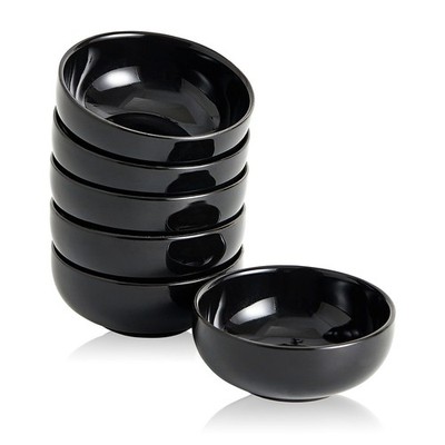 Ceramic Pinch Bowls,2.7 oz Mini Prep Dip Bowl Set,Small Dipping Salsa Charcut...