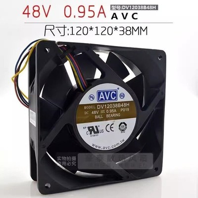 1 pc. New DV12038B48H 12038 DC48V 0.95A 12CM 4-Wire Inverter Cooling Fan *kk