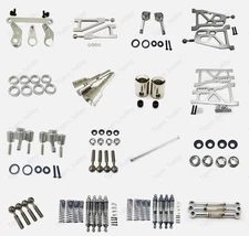 Aluminum metal Upgraded Parts silver DIY For FS 1/10 RC car off-road truck car