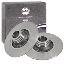 2x A.B.S. BREMSSCHEIBEN 238mm HINTEN passend für RENAULT CLIO THALIA