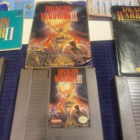  Dragon Warrior 1,2,3,4 NES, with manuals and other paper work for 2 and 4. 
