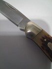 Buck 389 Canoe Pocket  Jigged Bone Handles Brass Bolsters 3" & 2.5" Blades Z-13  — photo 7