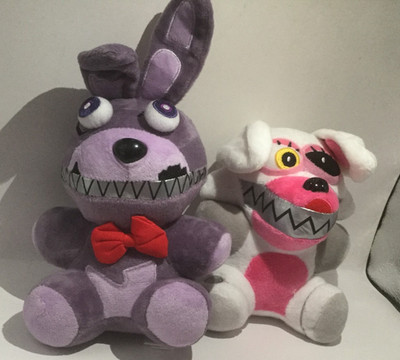 Five Nights At Freddy's Plush Lot Nightmare Bonnie & Funtime Foxy FNAF Official