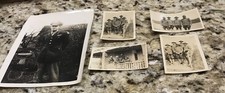 Lot of 5 Vintage Snapshots Photos Army Military Men