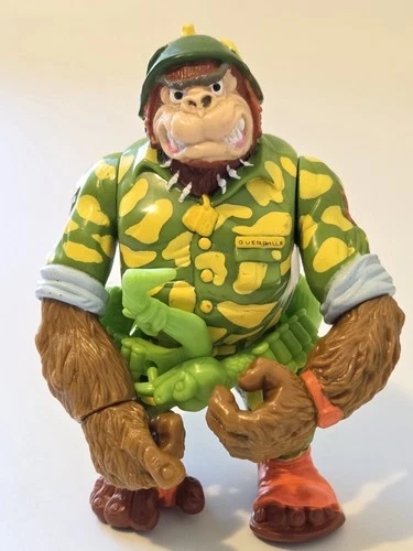 Vintage 1991 TMNT Sgt Bananas Teenage Mutant Ninja Turtles Action Figure W/ Belt