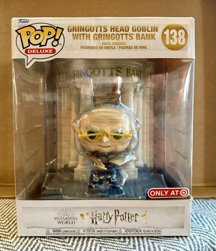 Funko Pop Deluxe Gringotts Head Goblin With Bank 138 Harry Potter