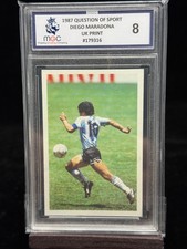 Diego Maradona 1987 Question of Sport UK Print MGC 8
