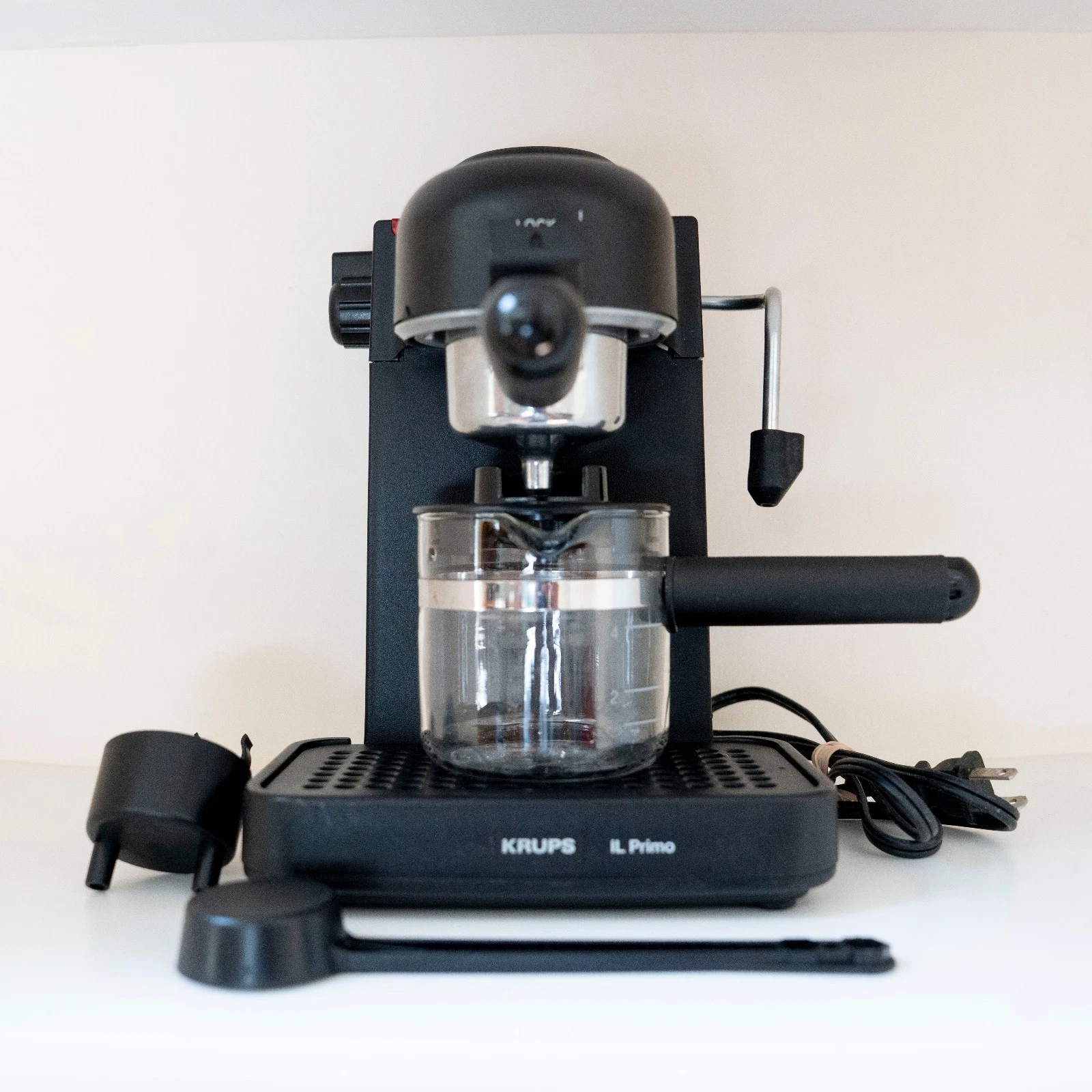 Krups IL Primo Espresso Cappuccino Coffee Maker Black 972/A - Tested Works