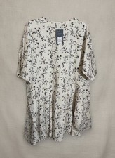 Universal Thread Women's XL Floral V-Neck Mini Dress Bell Sleeves Pockets NWT