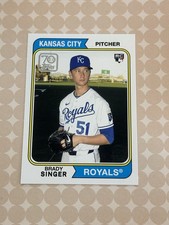 2021 Topps Series 2 Brady Singer Rookie 70 Years Of Topps 1974 #70YT-24 RC (E)