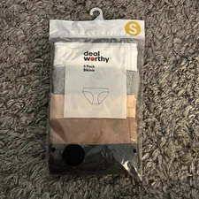 Deal Worthy Underwear Wm Small Bikinis 5 Pack Open Box