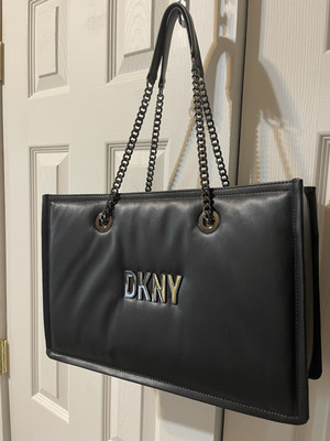 DKNY Donna Karen MAGGIE TOTE BLACK handbag NEW  $228
