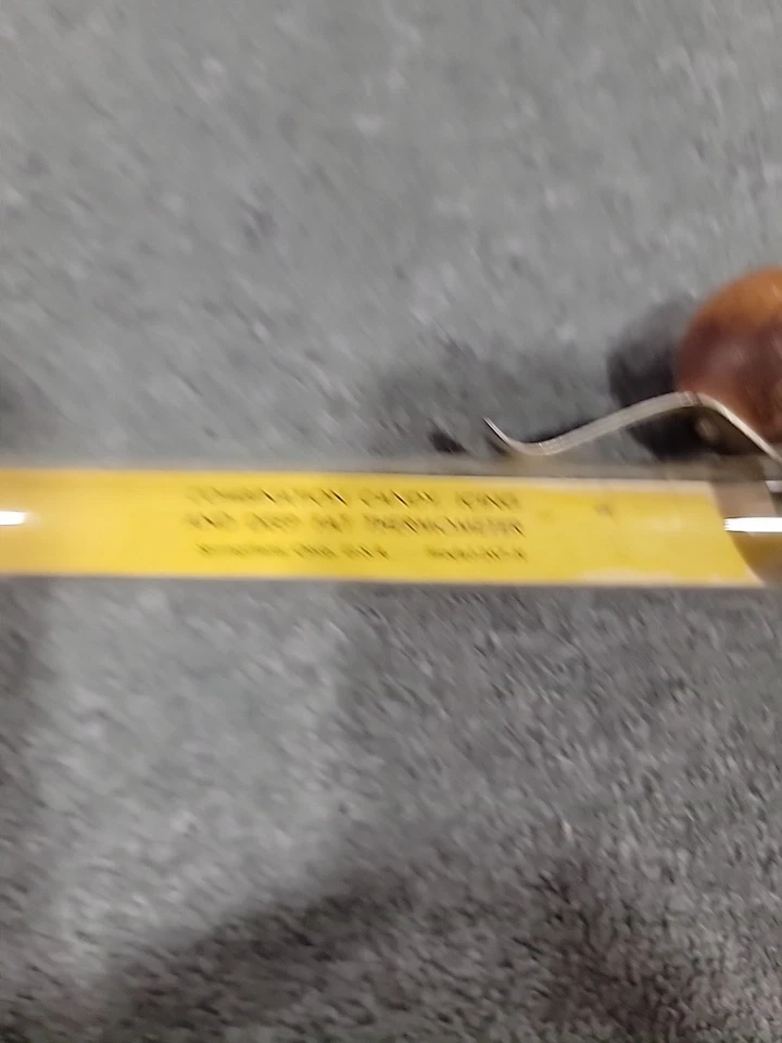 Vintage Glass Candy Icing Deep Fry Cooking Thermometer Chaney Taylor Springfield - Image 3 of 4