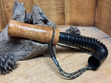 1-Cherry Burl Adjustable Deer Grunt Call Barrel w/ Spray Finish   No Lasering