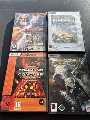 pc spiele konvolut Warhammer CC Generals Age Of Mythology Gold