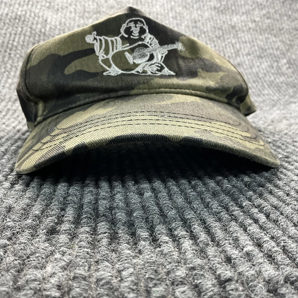 Gorra True Religion espalda a presión verde camuflaje bordado Buda para hombre Foto 2 de 4