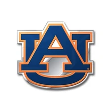 1x ProMark 3D NCAA Auburn Tigers Emblem Sticker Decal Aluminum 3-3/8" x 2-7/8"