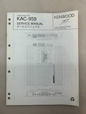 Kenwood KAC-959 Original Service Manual Free Shipping