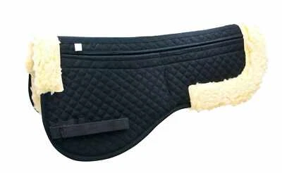 AMKA Korrektur Sattelpad mit 4 Taschen und Filzeinlagen Kunstfellrand