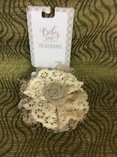 Ganz Baby CollectionGirl 0-12 mo Light Beige Hair Headband w/ Flower ER53353