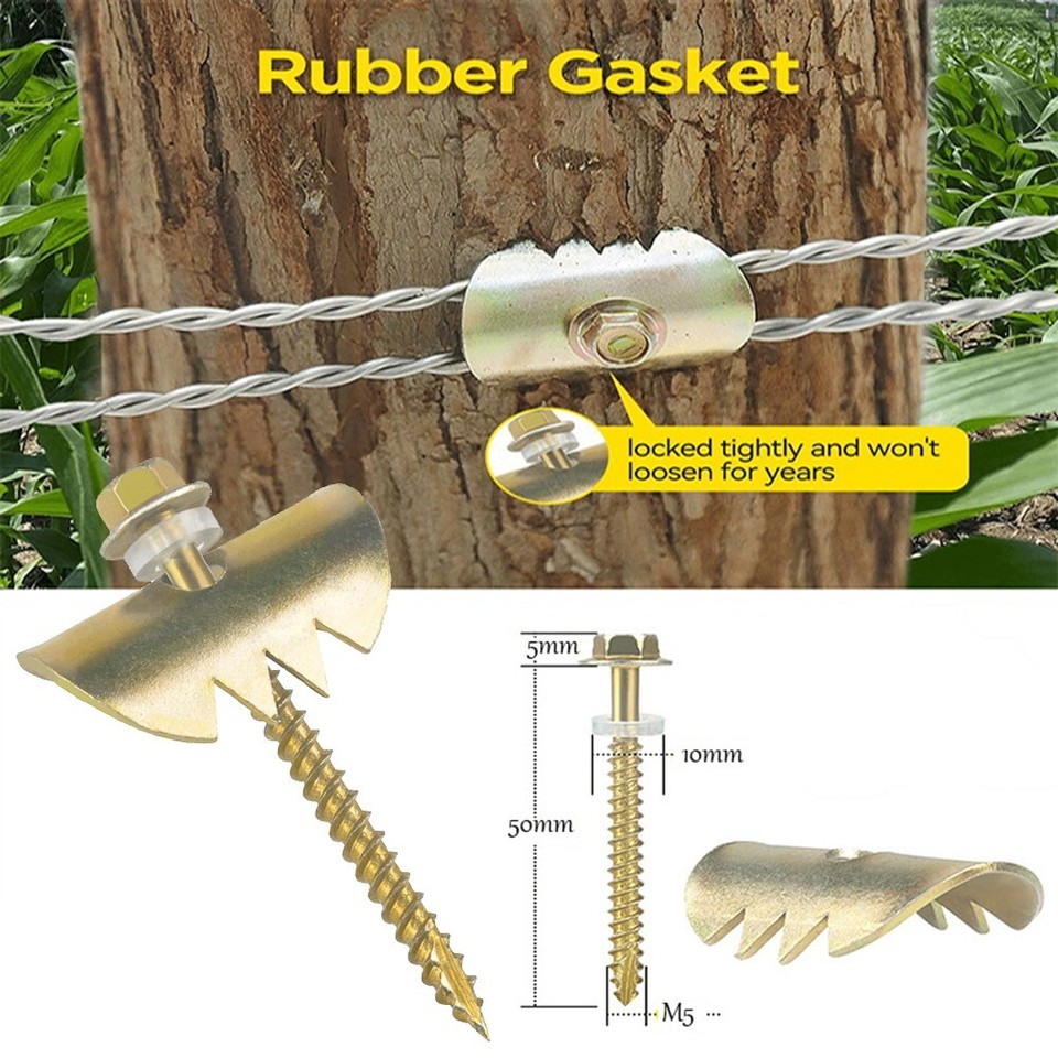 Heavy Duty Wire Fencing Staples 50Pcs Pack for Versatile Fence