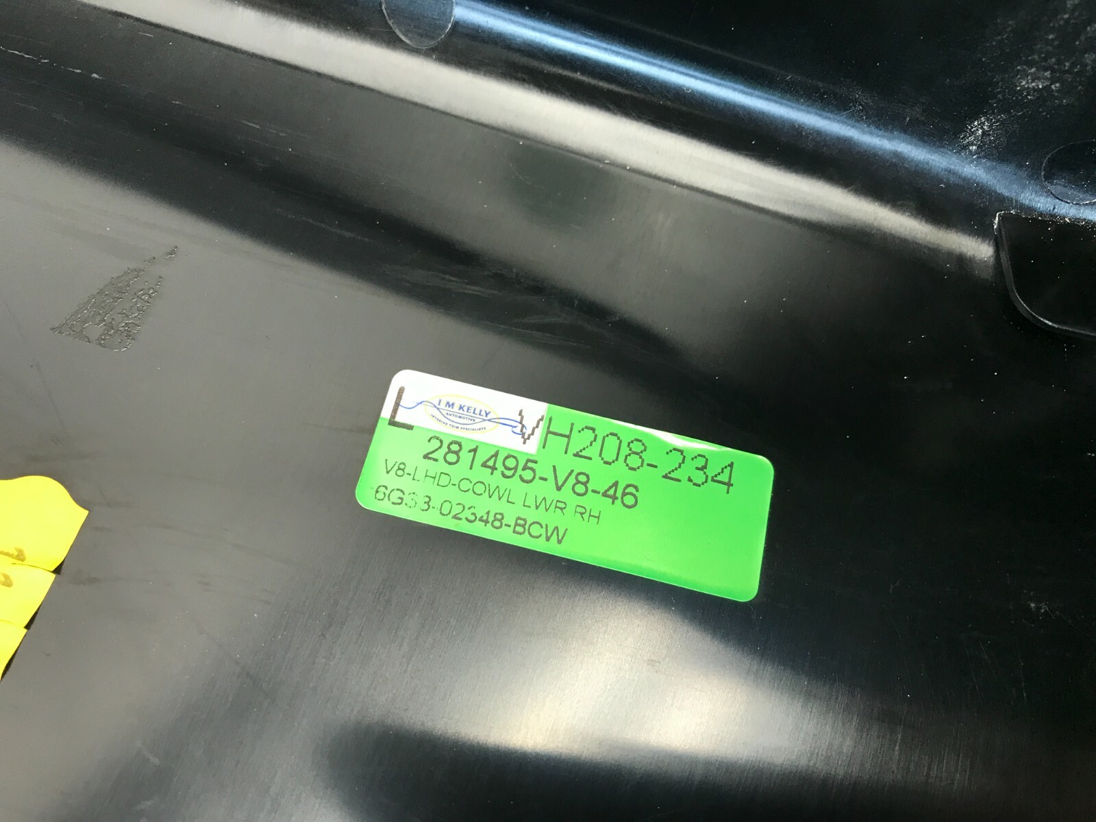 07-16 ASTON MARTIN V8 VANTAGE A PILLAR DOOR SILL TRIM LEFT LH DRIVER SIDE OEM