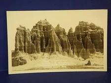 Castles in Castle Canyon Badland's National Park RPPC Unused B&W PC5