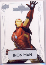 2016 Marvel Gems Exquisite Nameplate Parallel 46 Iron Man 07/10