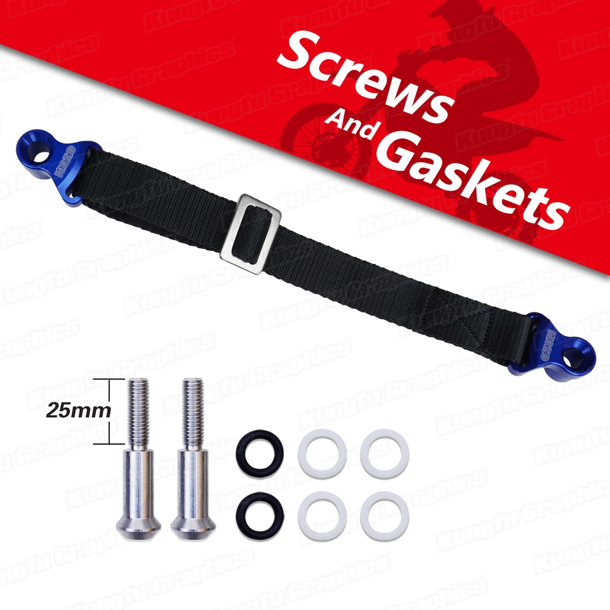 Pull Belt Rear Seat Strap for Dirt Bike MX Yamaha YZF WR YZ 85 125