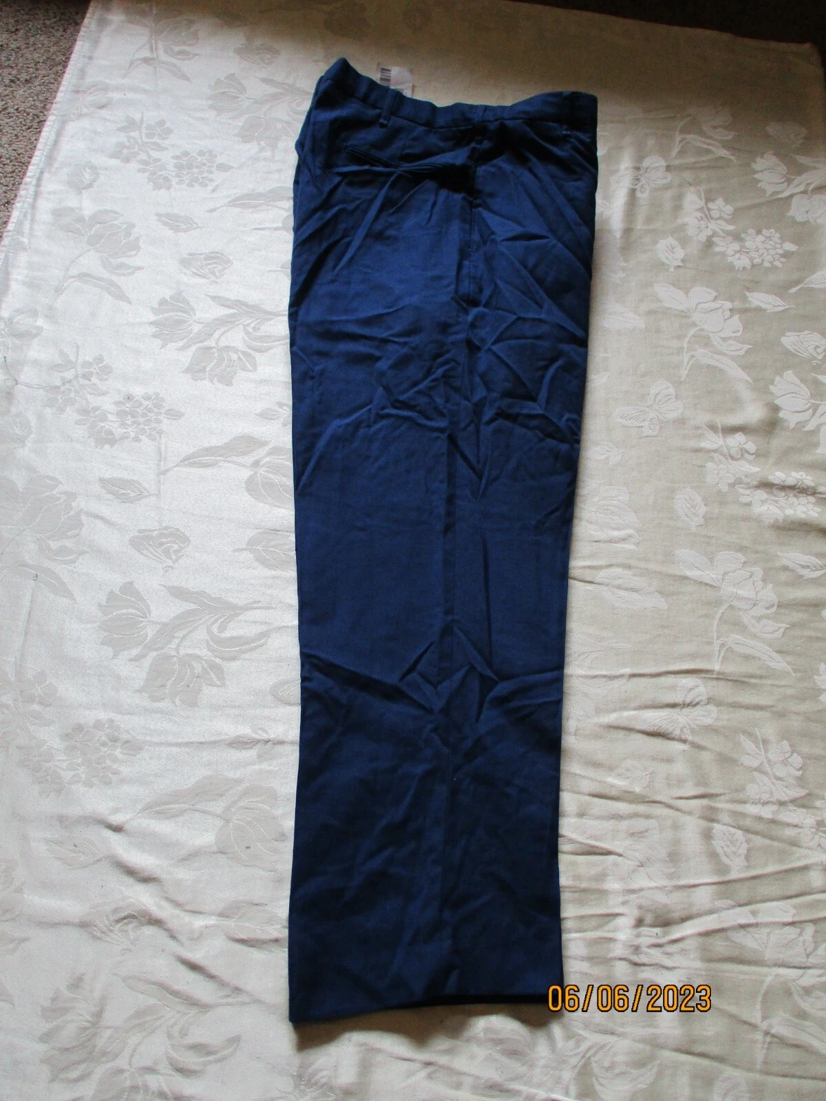 NEW/NOS DLA ARMY Lightweight Blue Pants / Slacks - Men's Size 38S - 29" inseam