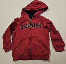 OshKOsh B'Gosh Full Zip Logo Hoodie Sweatshirt Jacket Size 5T