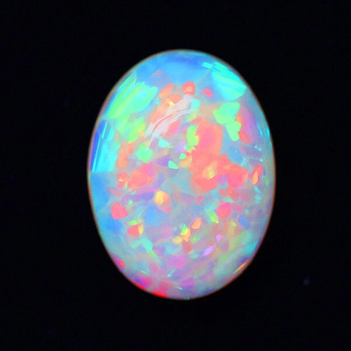 6.37ct Premium ! Terrific Rainbow Play Solid Crystal Semi Black Welo Opal 16x12