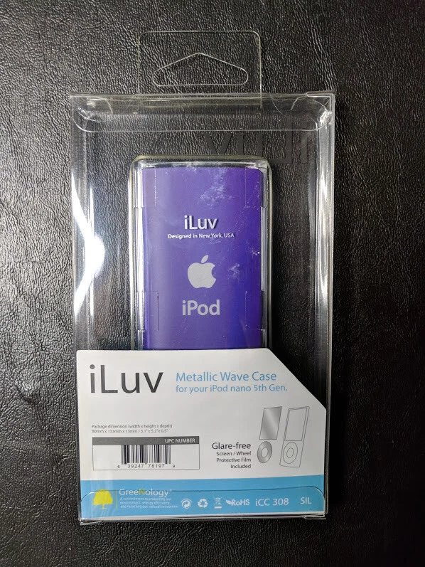 Estuche Rígido iLuv iCC308 Plateado Onda Metálica para Apple iPod 5ta Generación Nano (50PCS) Foto 3 de 3