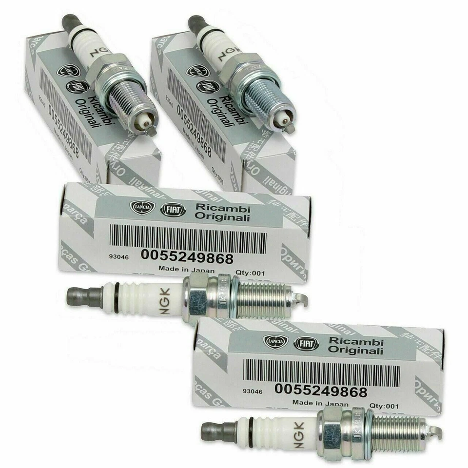 KIT 4 CANDELE ORIGINALE FIAT DOBLO' 500 PUNTO GIULIETTA MITO 1,4 T-JET 55249868 - Imagen 4 de 4