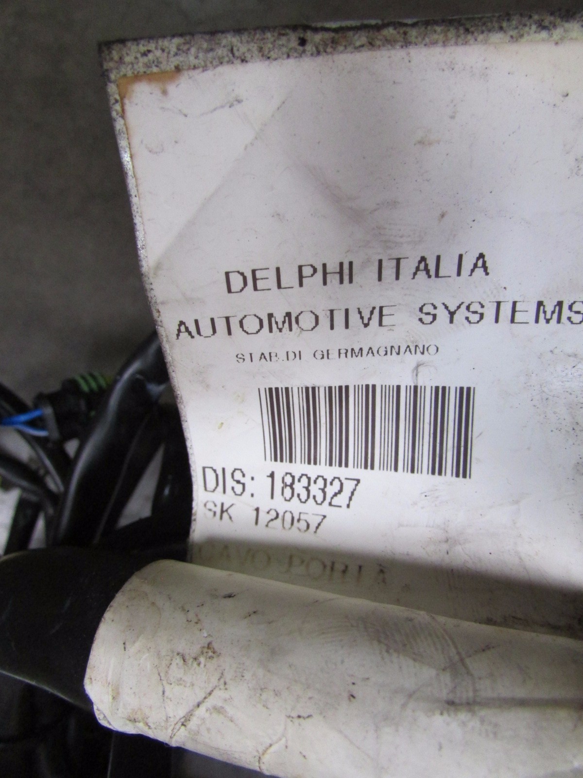 Ferrari 360, LH/RH, Left Or Right Door Wiring Harness, Used, P/N 183327