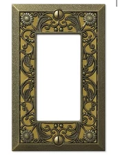 Vintage Metal Outlet Light Switch Plate Cover Wall Plate Rocker GFCI Astoria