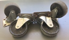 4 rolki do dużych obciążeń z płytą przykręcaną - rolka skrętna rolka transportowa Ø 10 cm rolka