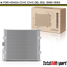 New AC Condenser A/C Air Conditioning w/ Bracket for Honda Civic del Sol Civic