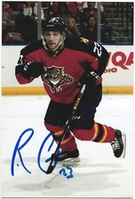 Rocco Grimaldi Autographed 4x6 Color Photo Florida Panthers Red #23 A