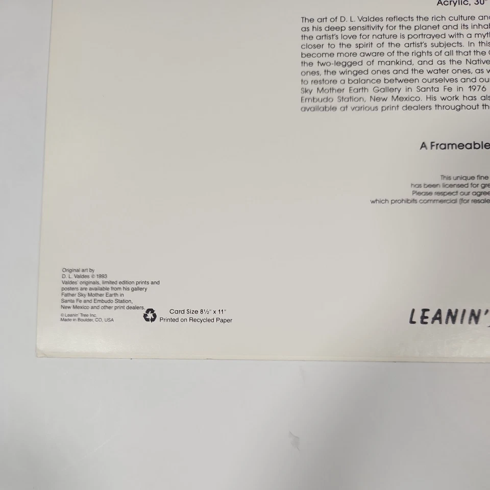 Leanin' Tree Greeting Card 8.5 x 11 Frameable Gift Card Art of the Heavens - Image 4 of 4