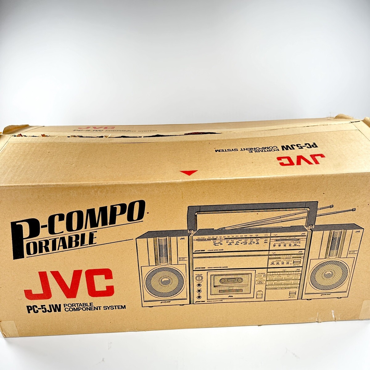 JVC PC-5 JW Vintage Iconic Cassette Boombox NEW IN OPEN BOX VERY