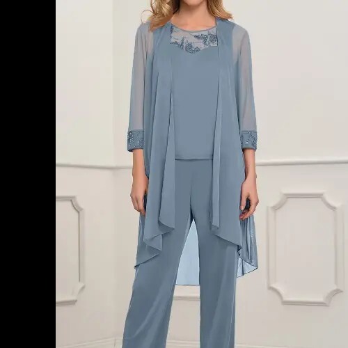 Azazie Frances Jumpsuit 302743 in Dusty Blue Size A18 No Pants Included