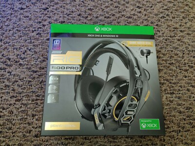 Plantronics RIG 500 PRO HX Wired Gaming Headset for Xbox One - Black Brand New 