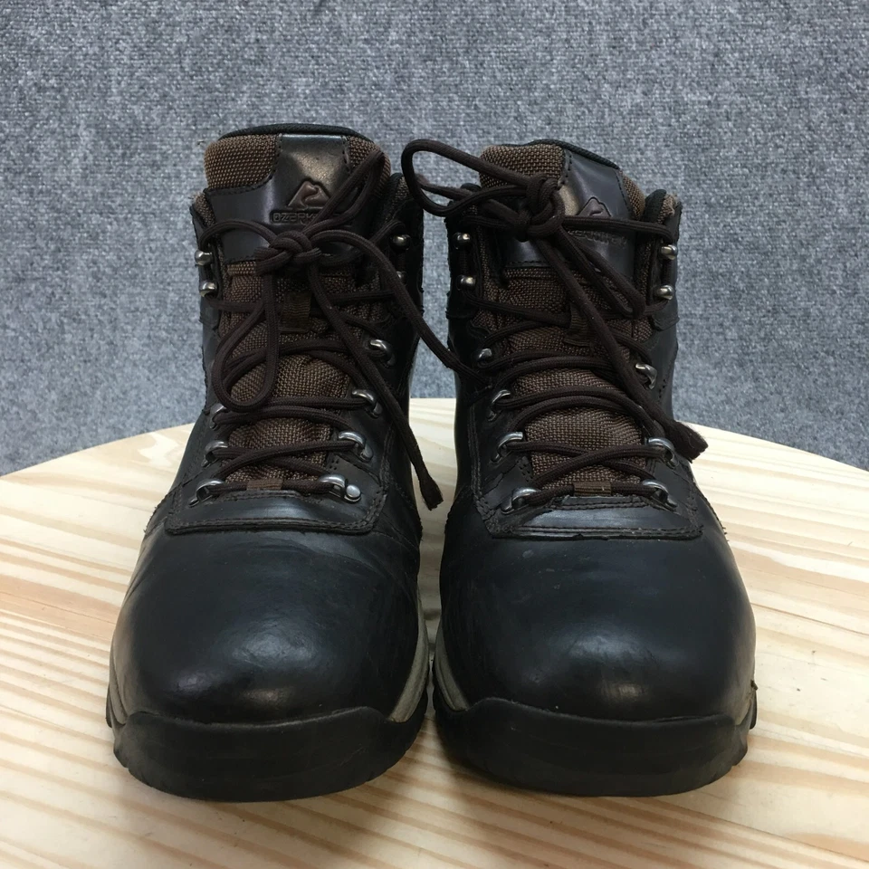 OZARK Trail Waterproof Boots Mens 12 Black Leather Round Toe Lace Up Ankle Top - Image 4 of 4