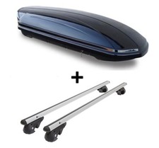 Dachbox VDPMAA460L+Alu Relingträger VDP004L für für VW Tiguan ab 07